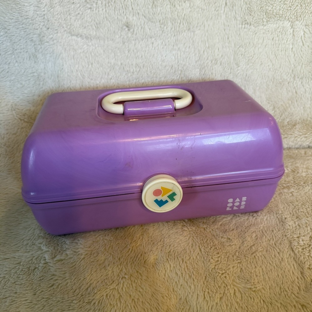 Caboodles Lavender/Light Purple Makeup Carrying Case/Box Vintage